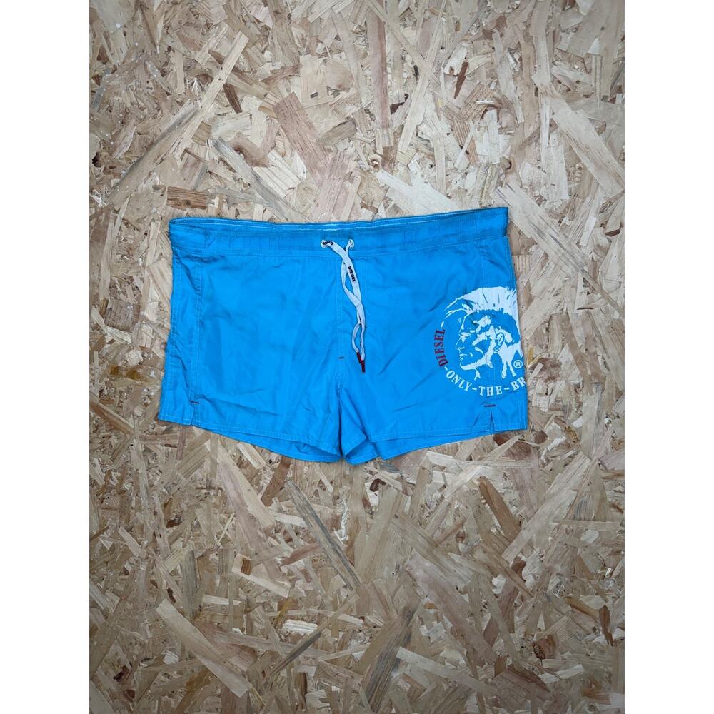 Diesel Coralrif Mohawk Swim Shorts Turquoise Mens Sz S